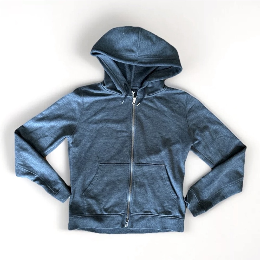 Ivy Park Junior Girls Women's Zipper Hooded Sweatshirt Gray Size Large Beyonce